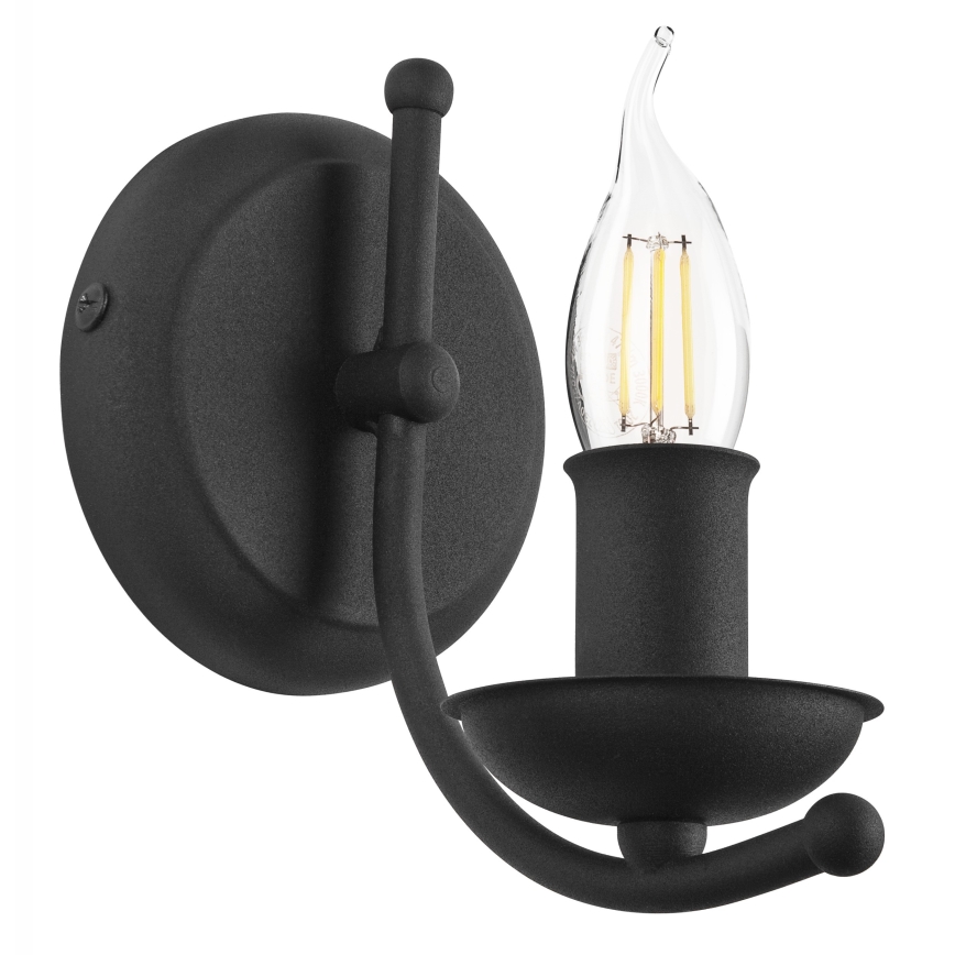 Zidna lampa LUCY 1xE14/60W/230V crna