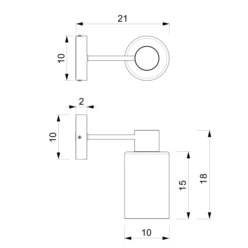 Zidna lampa MADERA 1xE27/60W/230V bijela/drvo