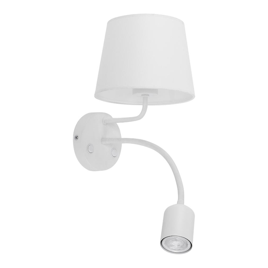 Zidna lampa MAJA 1xE27/15W/230V + 1xGU10/10W/230V bijela