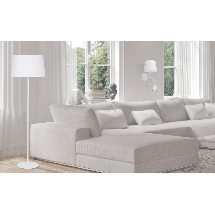 Zidna lampa MAJA 1xE27/15W/230V + 1xGU10/10W/230V bijela