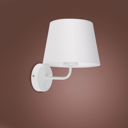 Zidna lampa MAJA 1xE27/15W/230V bijela