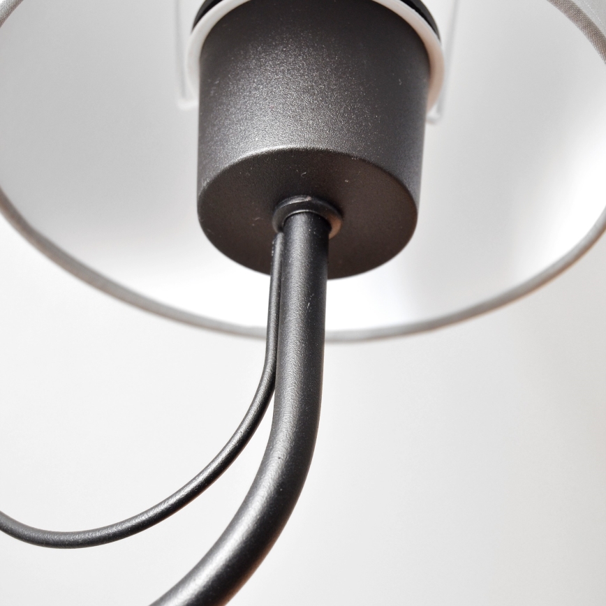 Zidna lampa MALBO 1xE27/15W/230V siva/crna