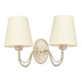 Zidna lampa MALBO 2xE27/15W/230V bež