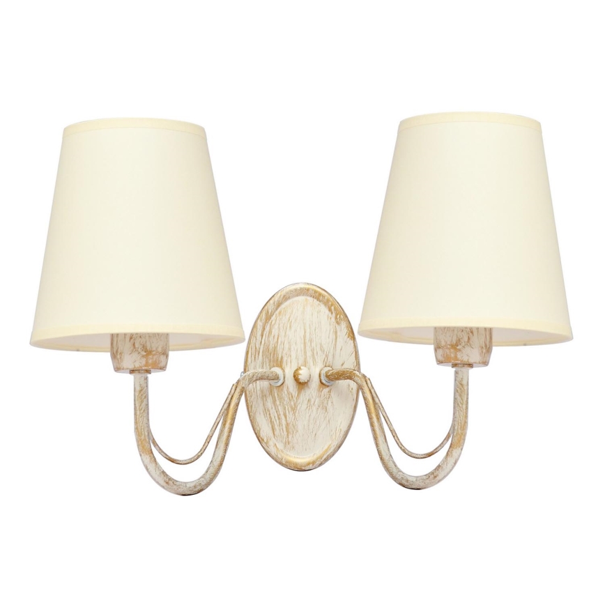 Zidna lampa MALBO 2xE27/15W/230V bež