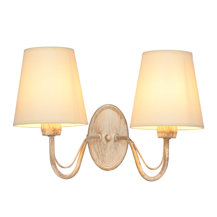Zidna lampa MALBO 2xE27/15W/230V bež