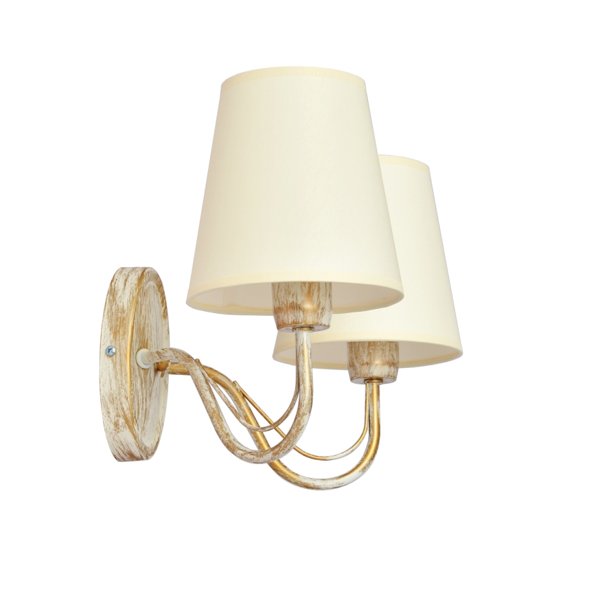 Zidna lampa MALBO 2xE27/15W/230V bež