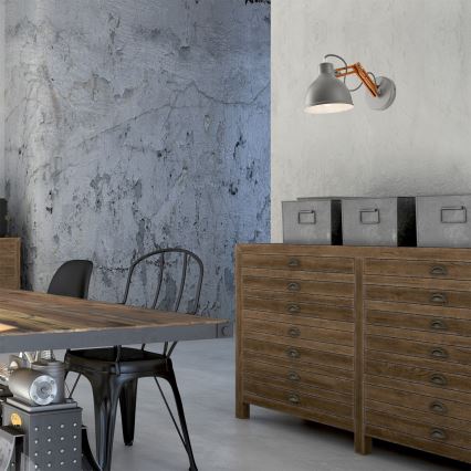 Zidna svjetiljka MARCELLO 1xE27/60W/230V bukva