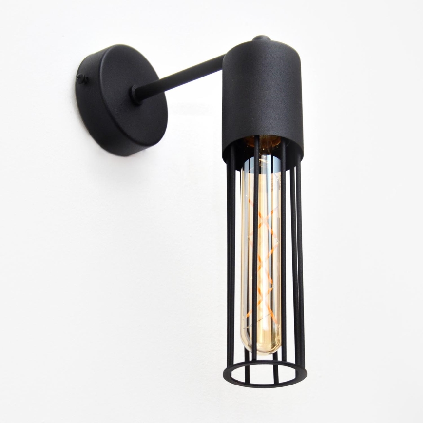 Zidna lampa MELODY 1xE27/15W/230V crna