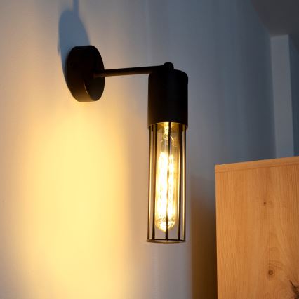 Zidna lampa MELODY 1xE27/15W/230V crna