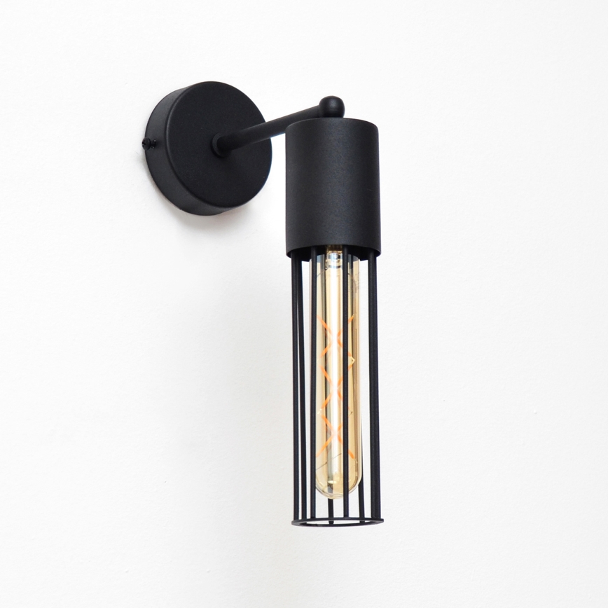 Zidna lampa MELODY 1xE27/15W/230V crna