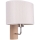 Zidna lampa MERCEDES 1xE27/25W/230V krem/hrast