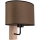 Zidna lampa MERCEDES 1xE27/25W/230V smeđa/hrast
