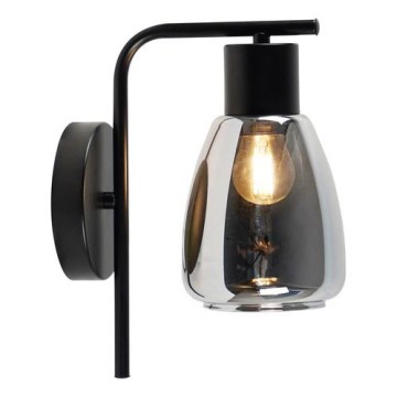 Zidna lampa MOLDO 1xE27/40W/230V crna/dimna crna