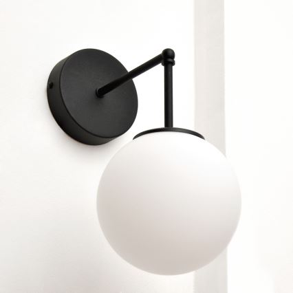 Zidna lampa MOON 1xE27/15W/230V crna