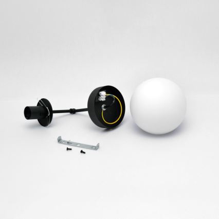 Zidna lampa MOON 1xE27/15W/230V crna