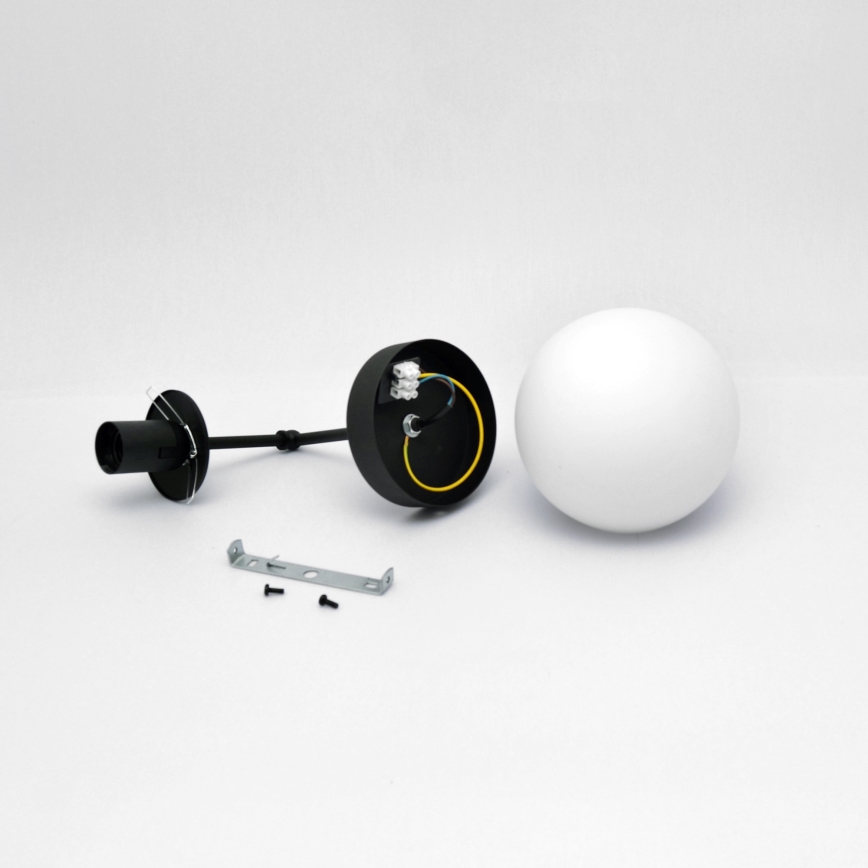 Zidna lampa MOON 1xE27/15W/230V crna