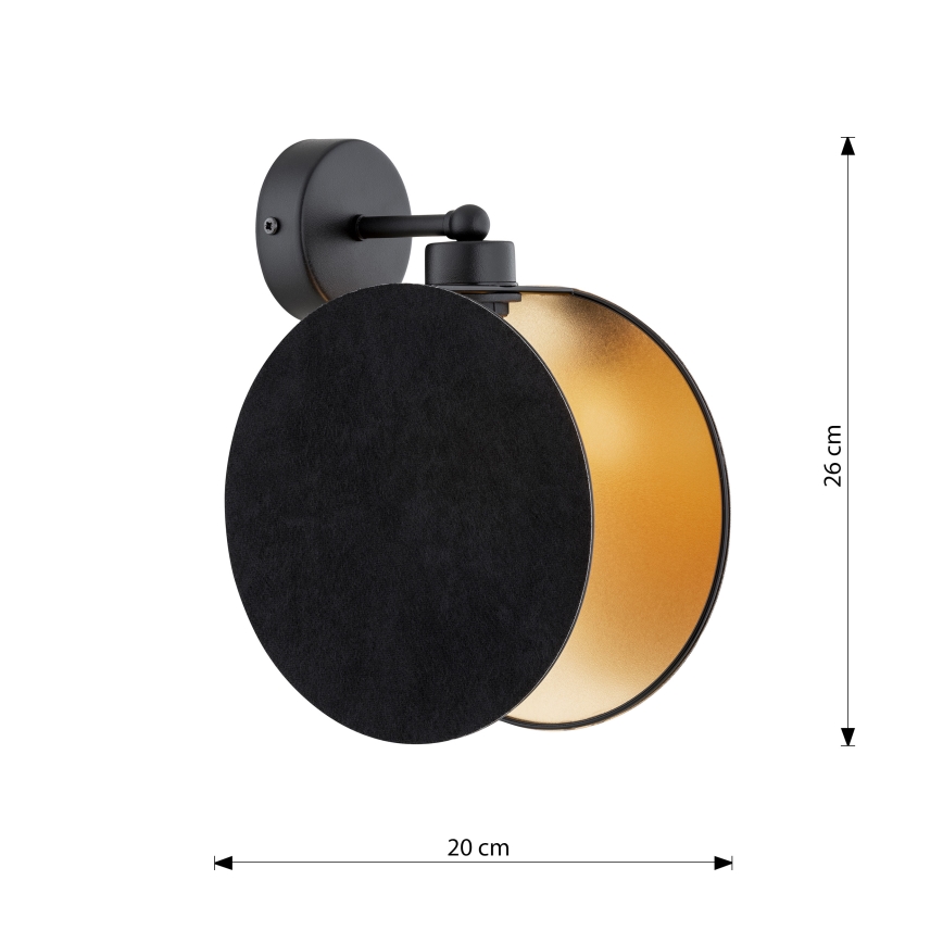 Zidna lampa MOTIF 1xE27/15W/230V crna