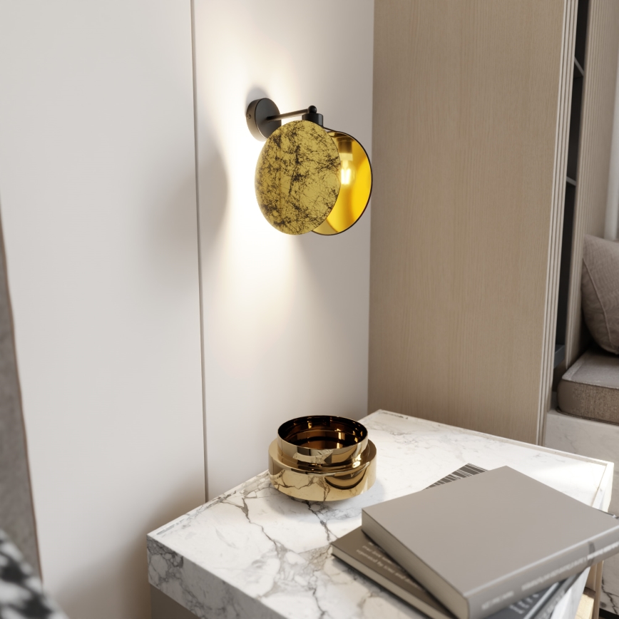 Zidna lampa MOTIF 1xE27/15W/230V zlatna