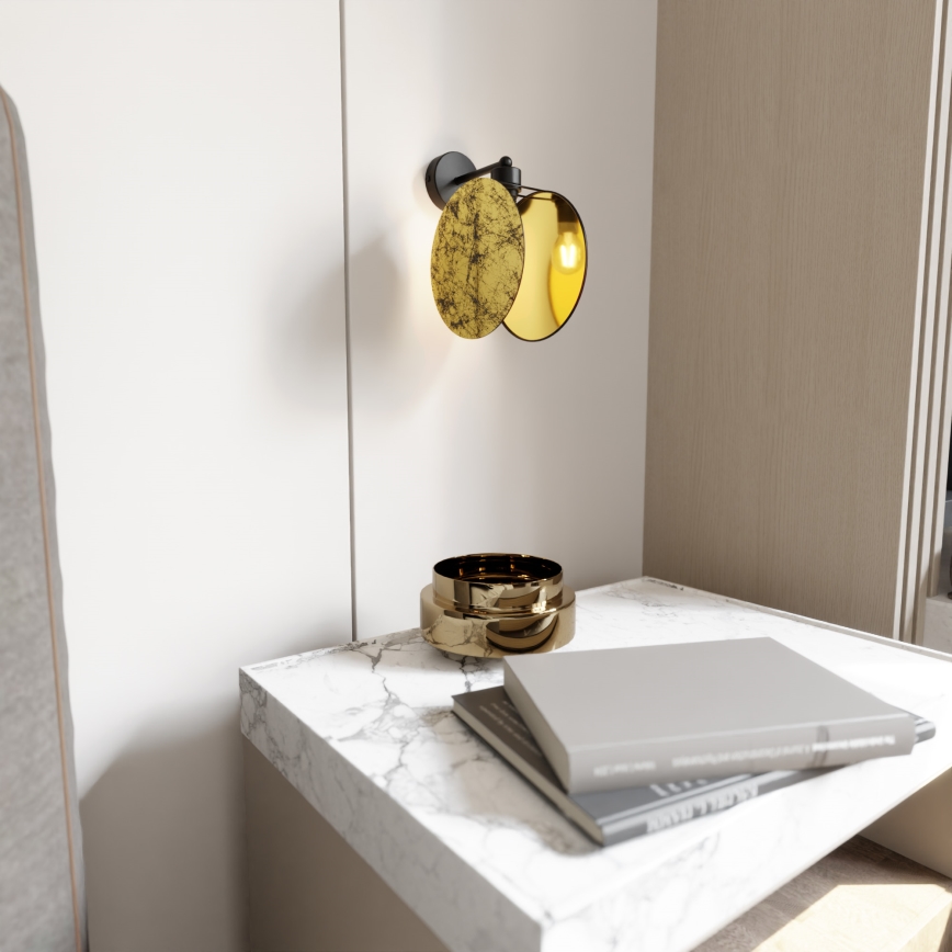 Zidna lampa MOTIF 1xE27/15W/230V zlatna