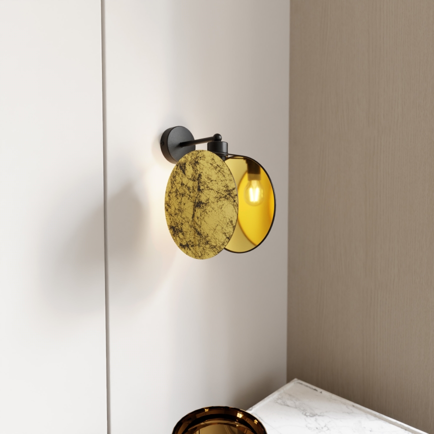 Zidna lampa MOTIF 1xE27/15W/230V zlatna