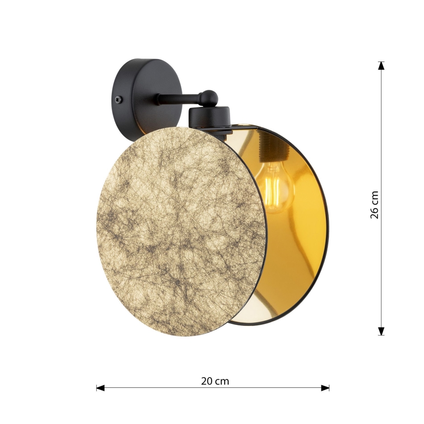 Zidna lampa MOTIF 1xE27/15W/230V zlatna