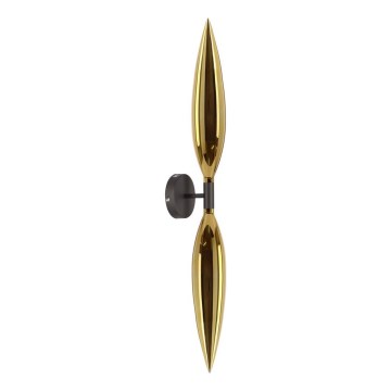 Zidna lampa NORDIC 2xG9/5W/230V crna/zlatna