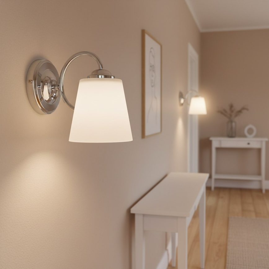 Zidna lampa PAFOS 1xE27/15W/230V sjajni krom