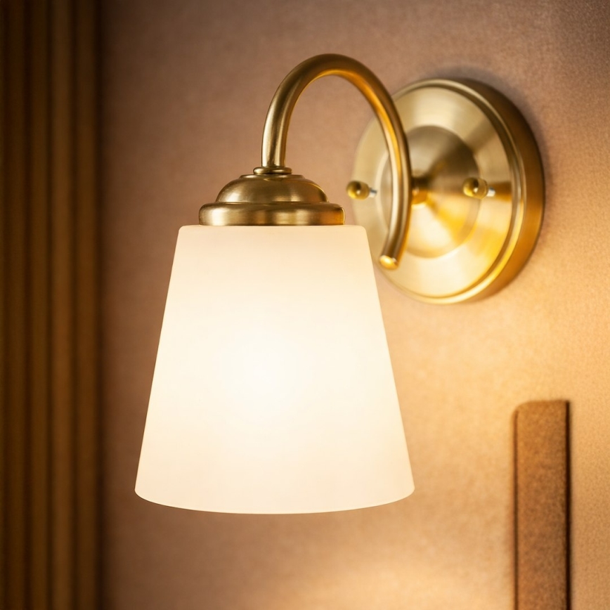 Zidna lampa PAFOS 1xE27/15W/230V zlatna