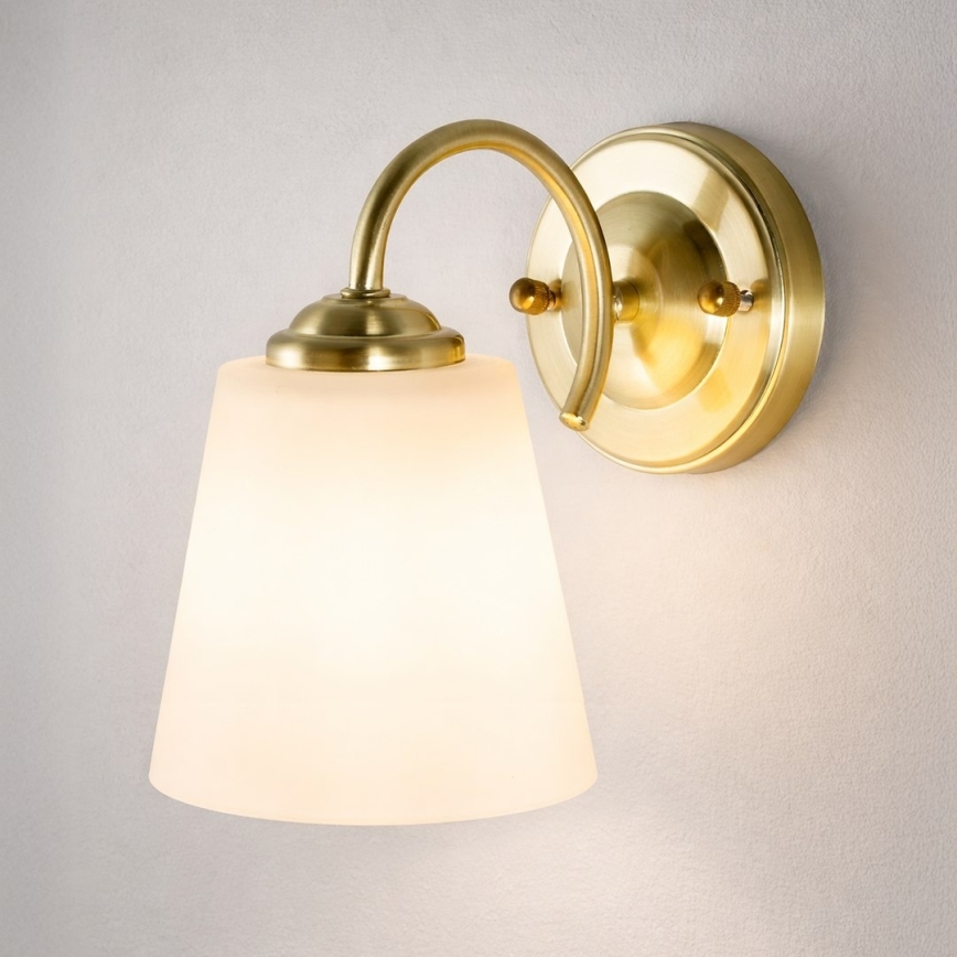 Zidna lampa PAFOS 1xE27/15W/230V zlatna