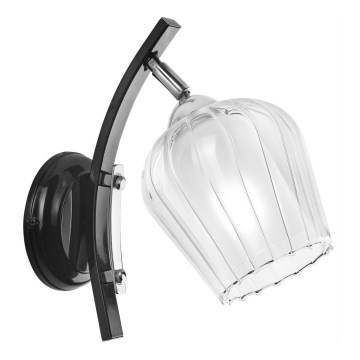 Zidna lampa PAULA 1xE27/60W/230V crna