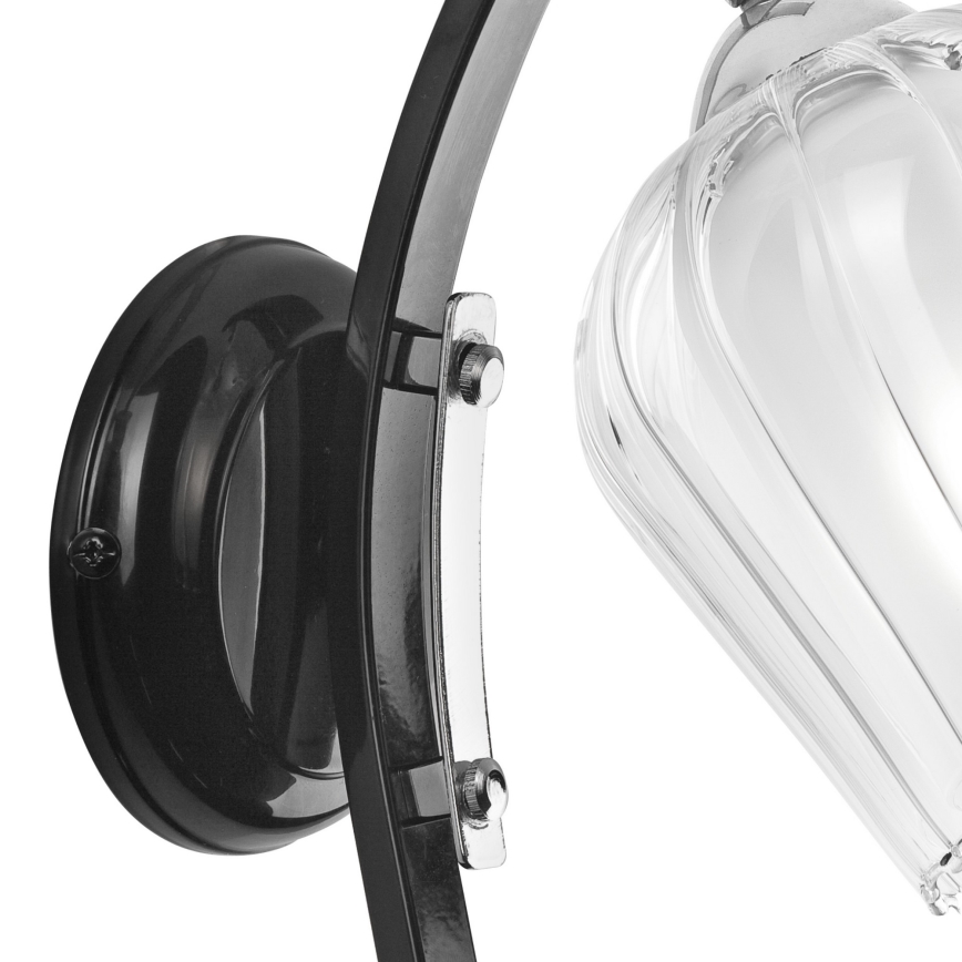 Zidna lampa PAULA 1xE27/60W/230V crna