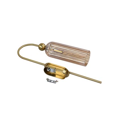 Zidna lampa PIEGA 1xE14/40W/230V mesing/dimljeno bež