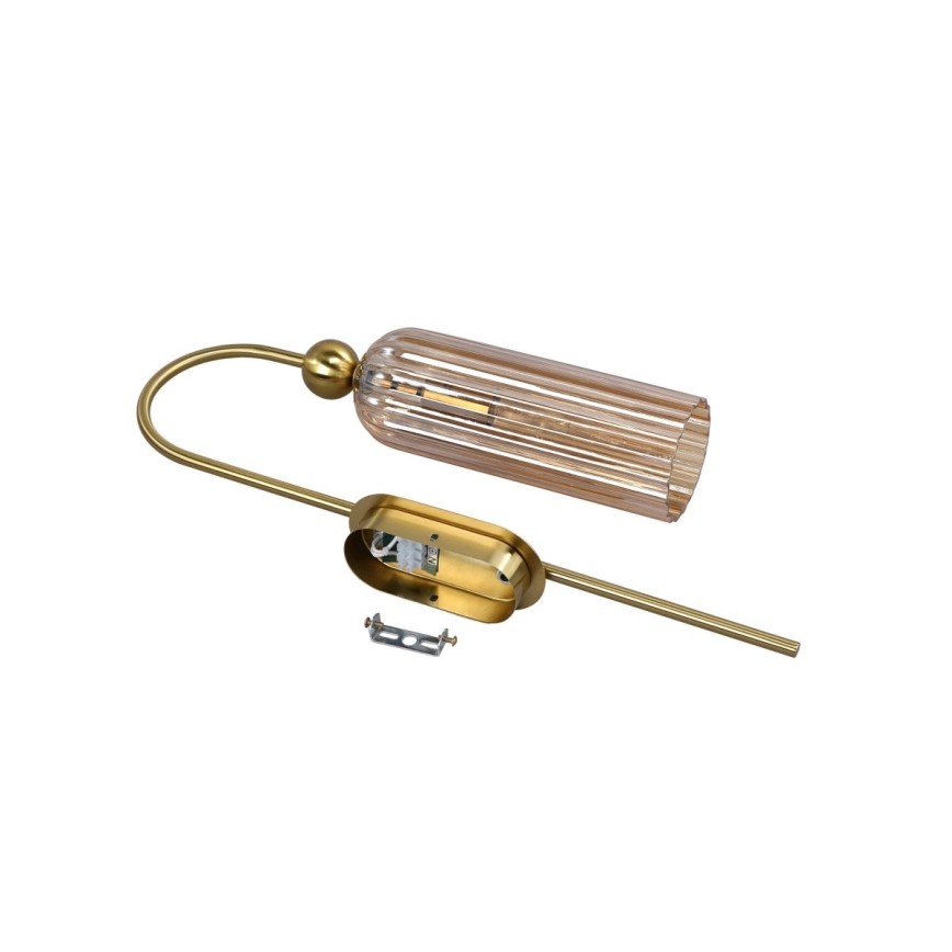 Zidna lampa PIEGA 1xE14/40W/230V mesing/dimljeno bež