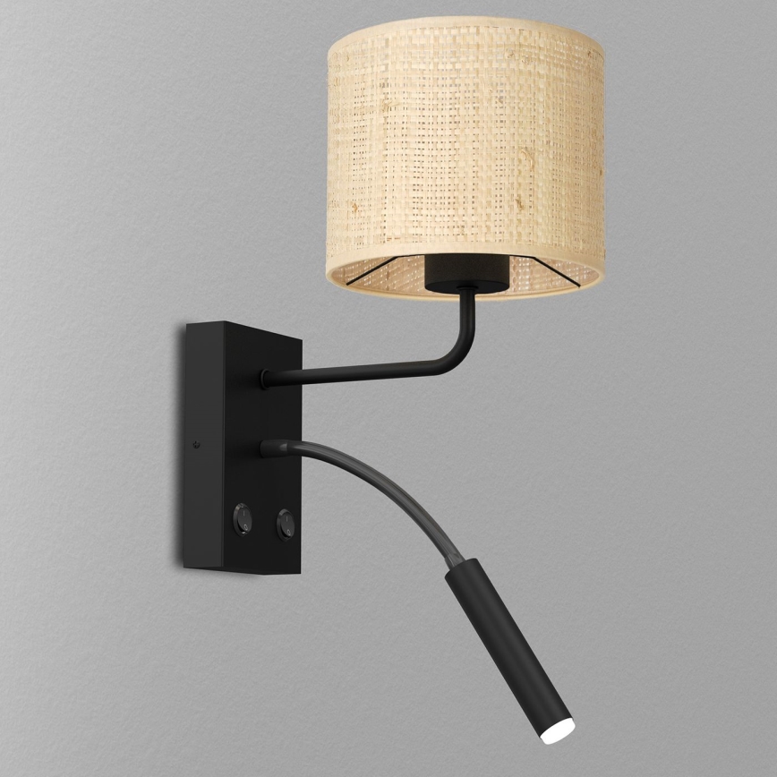 Zidna lampa RATTAN 1xE27/60W+1xG9/8W/230V ratan