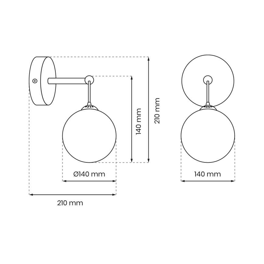 Zidna lampa REFLEX 1xE14/40W/230V
