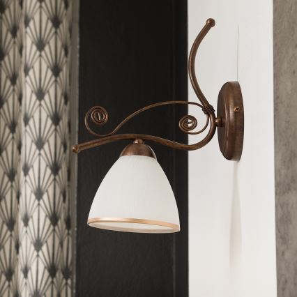 Zidna lampa RETRO II 1xE27/60W/230V bronca patina