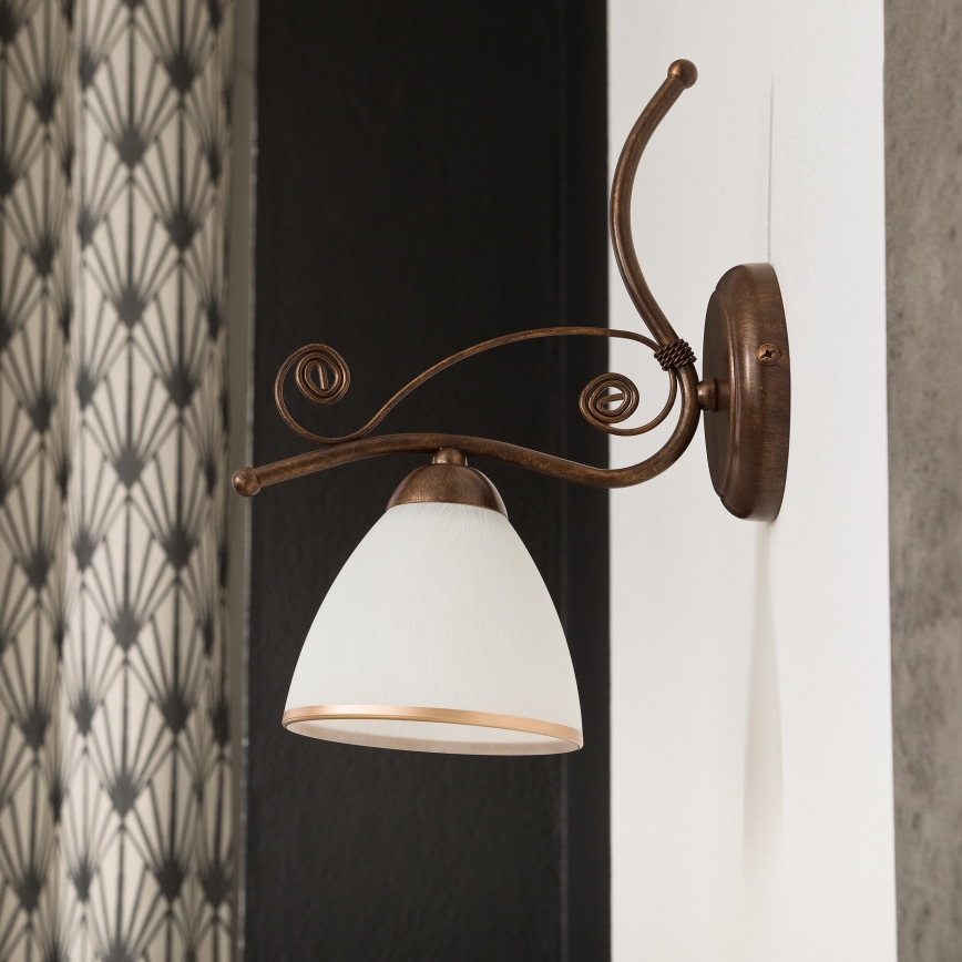 Zidna lampa RETRO II 1xE27/60W/230V bronca patina