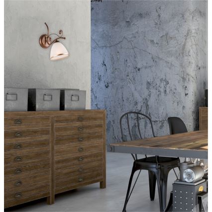 Zidna lampa RETRO II 1xE27/60W/230V bronca patina