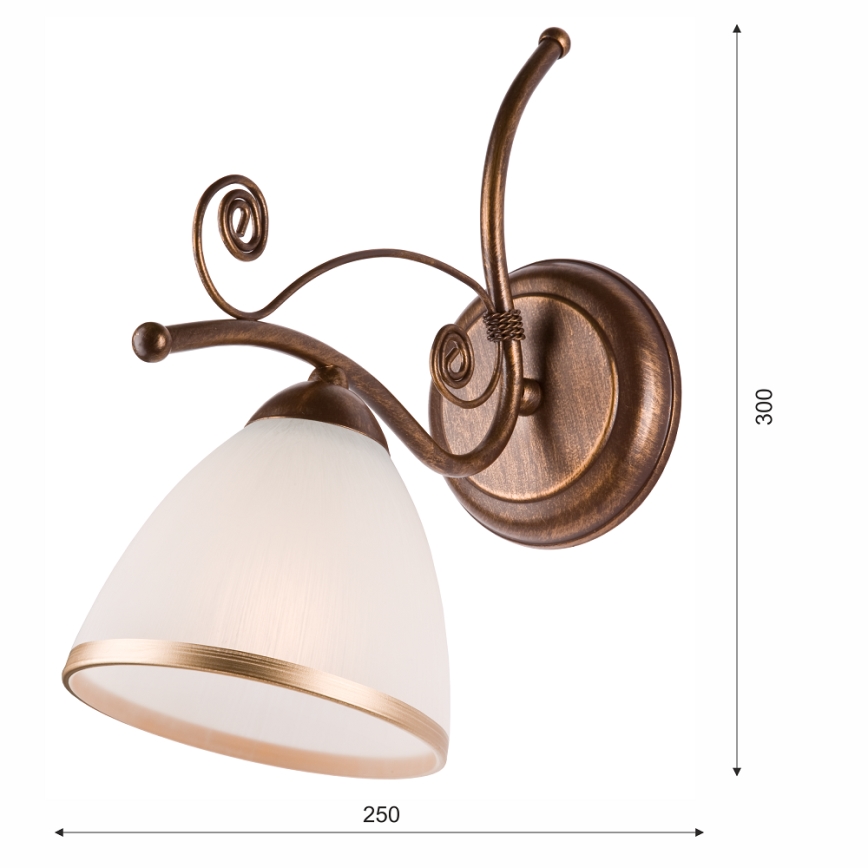 Zidna lampa RETRO II 1xE27/60W/230V bronca patina