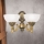 Zidna lampa ROCCA 2xE27/60W/230V bronca/bijela