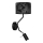 Zidna lampa SATINO 1xE27/40W/230V + 1xGU10/MR11/7W crna/siva