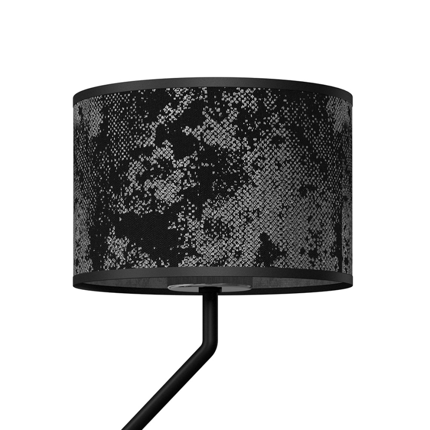 Zidna lampa SATINO 1xE27/40W/230V + 1xGU10/MR11/7W crna/siva
