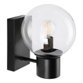 Zidna lampa SFERIO 1xE14/5W/230V crna/prozirna