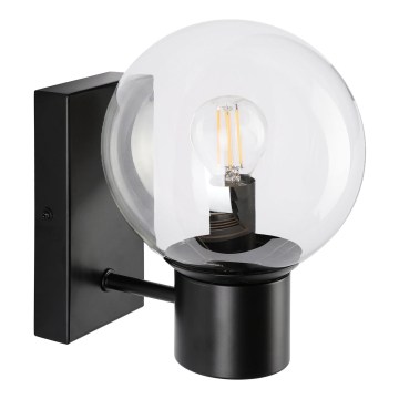 Zidna lampa SFERIO 1xE14/5W/230V crna/prozirna