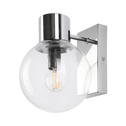 Zidna lampa SFERIO 1xE14/5W/230V sjajni krom/proziran