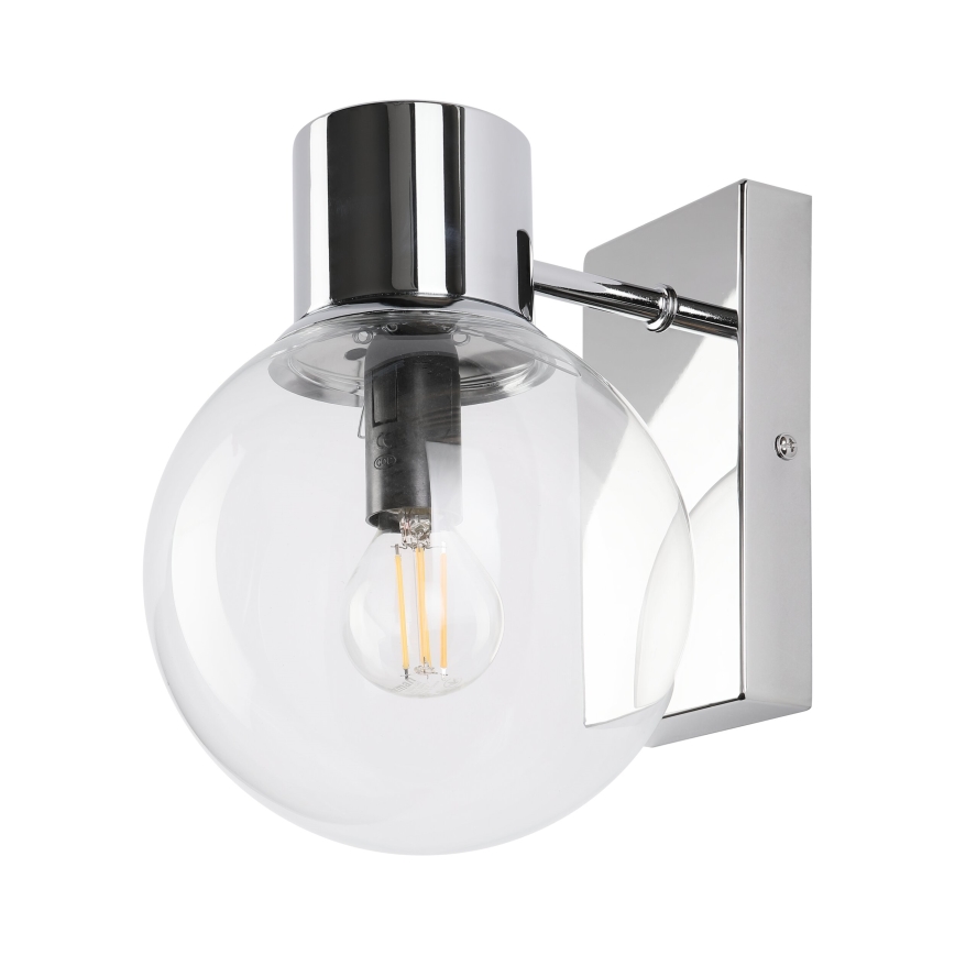 Zidna lampa SFERIO 1xE14/5W/230V sjajni krom/proziran