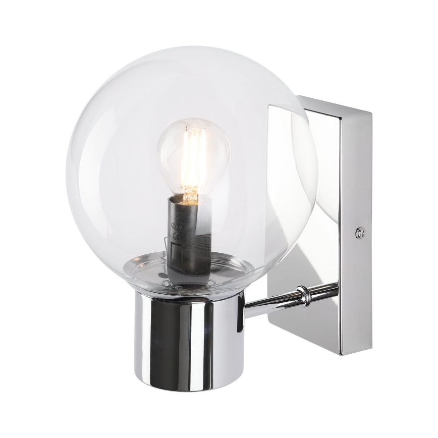 Zidna lampa SFERIO 1xE14/5W/230V sjajni krom/proziran