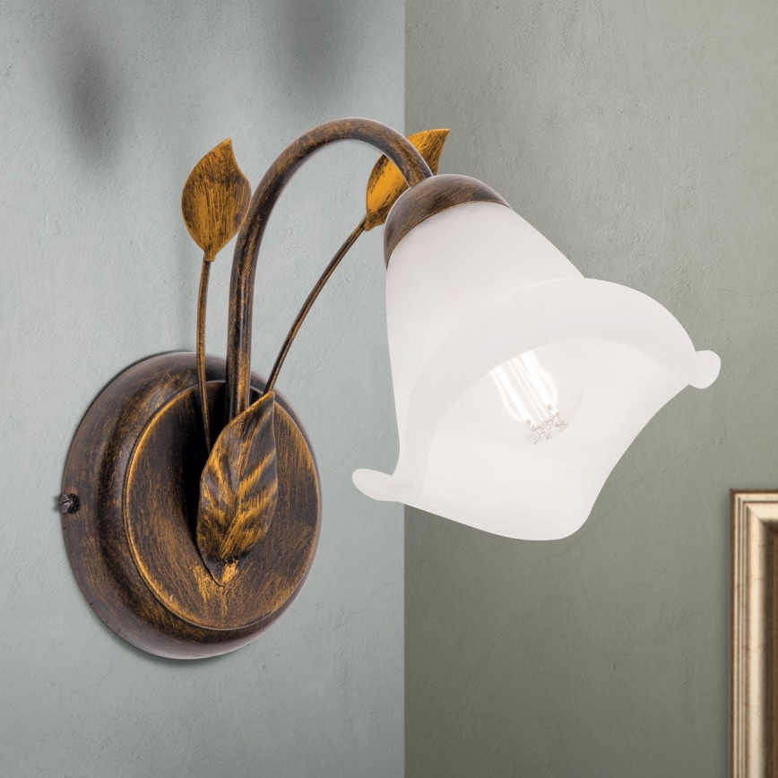 Zidna lampa SISI 1xE14/40W/230V bronca/patina