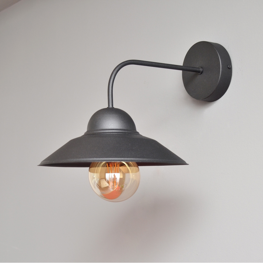 Zidna lampa SORAPIS 1xE27/15W/230V crna