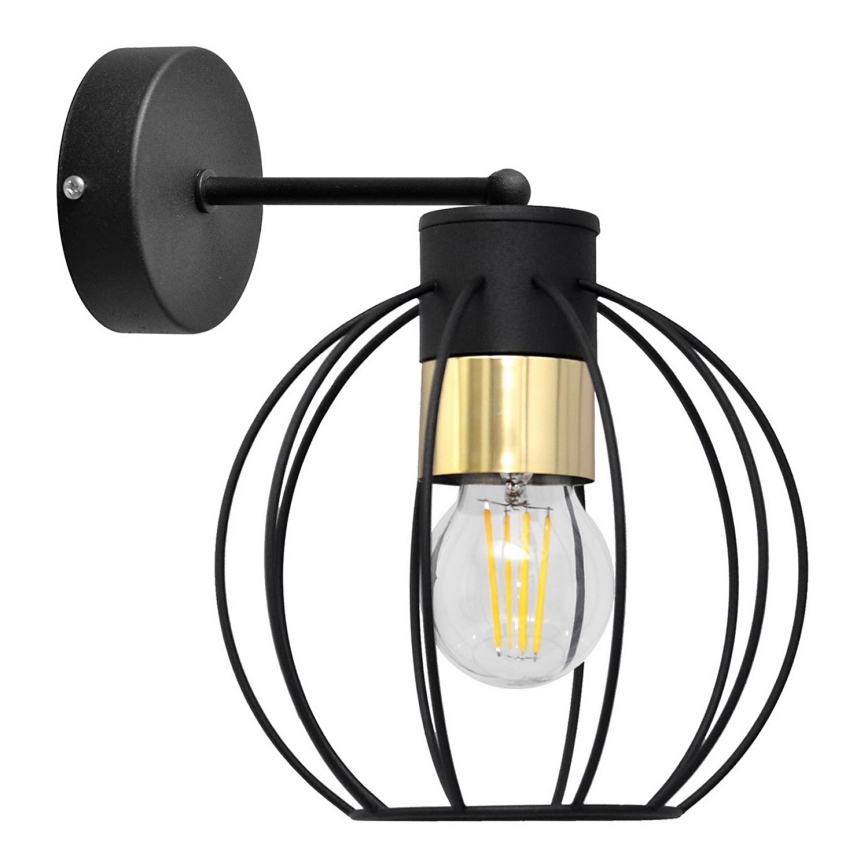 Zidna lampa STARLIGHT 1xE27/15W/230V crna/zlatna